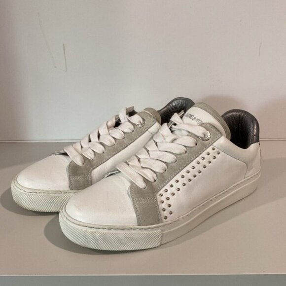 Zadig & Voltaire Leather White Sneakers - Picture 2 of 12